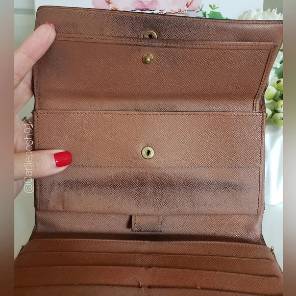 *SOLD* Authentic Pre-owned Vintage Louis Vuitton Tri-fold Long Wallet - Picture 9 of 15